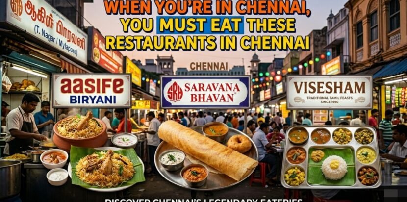 When you're in Chennai You Must Eat These Restaurants in Chennai
